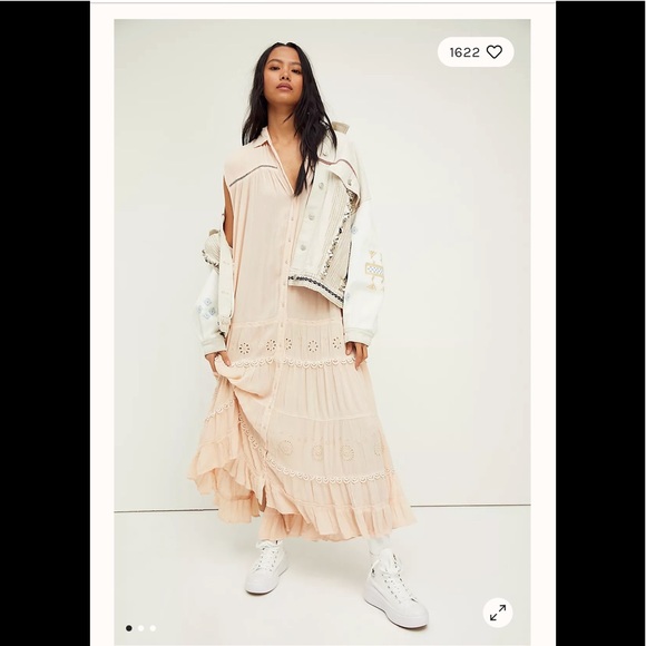 NWT Free People Pretty Cozy Maxi Dress - Picture 6 of 15